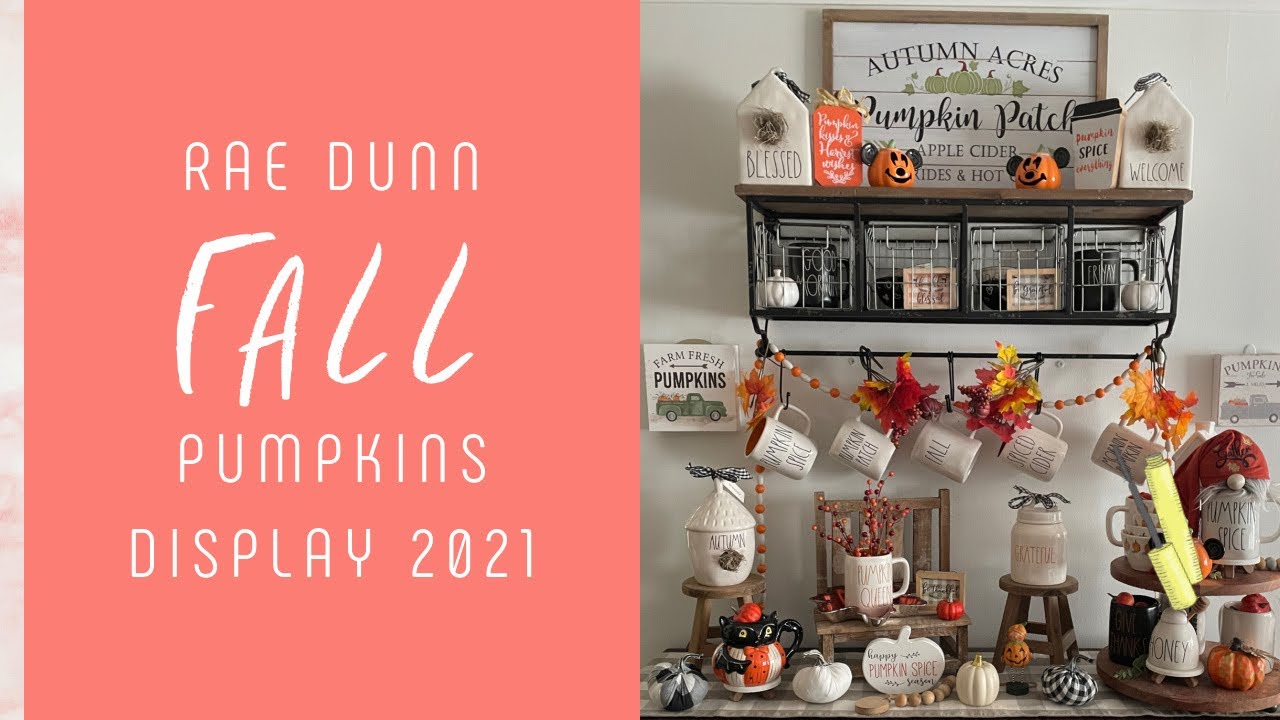 Rae Dunn Pumpkins & Fall Decor (Coffee Bar) 2021