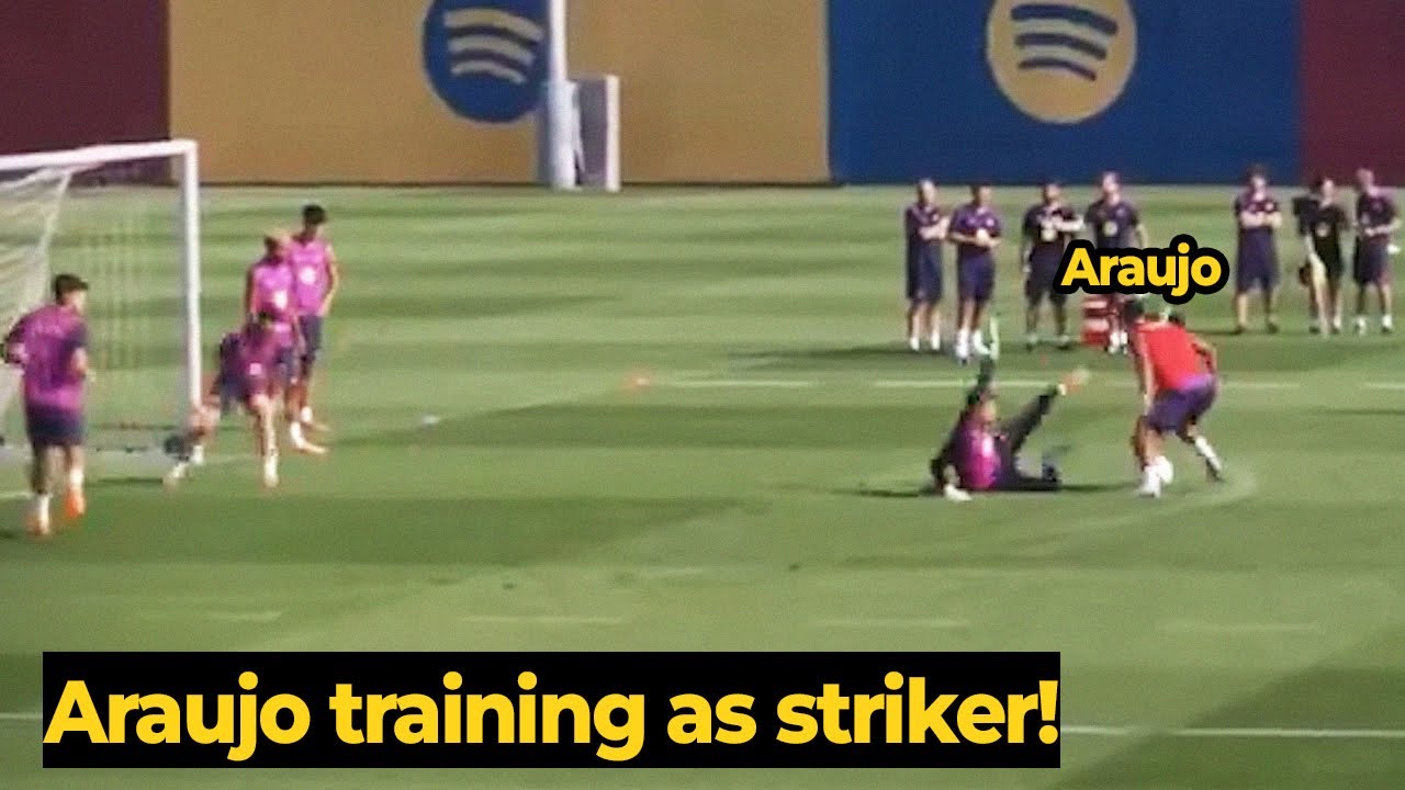 Ханси Флик тренировал Араужо как игрока №9, прежде чем тот забил гол в ворота «Жироны» на последн...