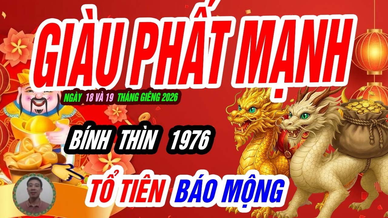 🐲 Rồng gặp mây! BÍNH THÌN 1976 đúng 48 giờ thiêng GIÀU vượt bậc