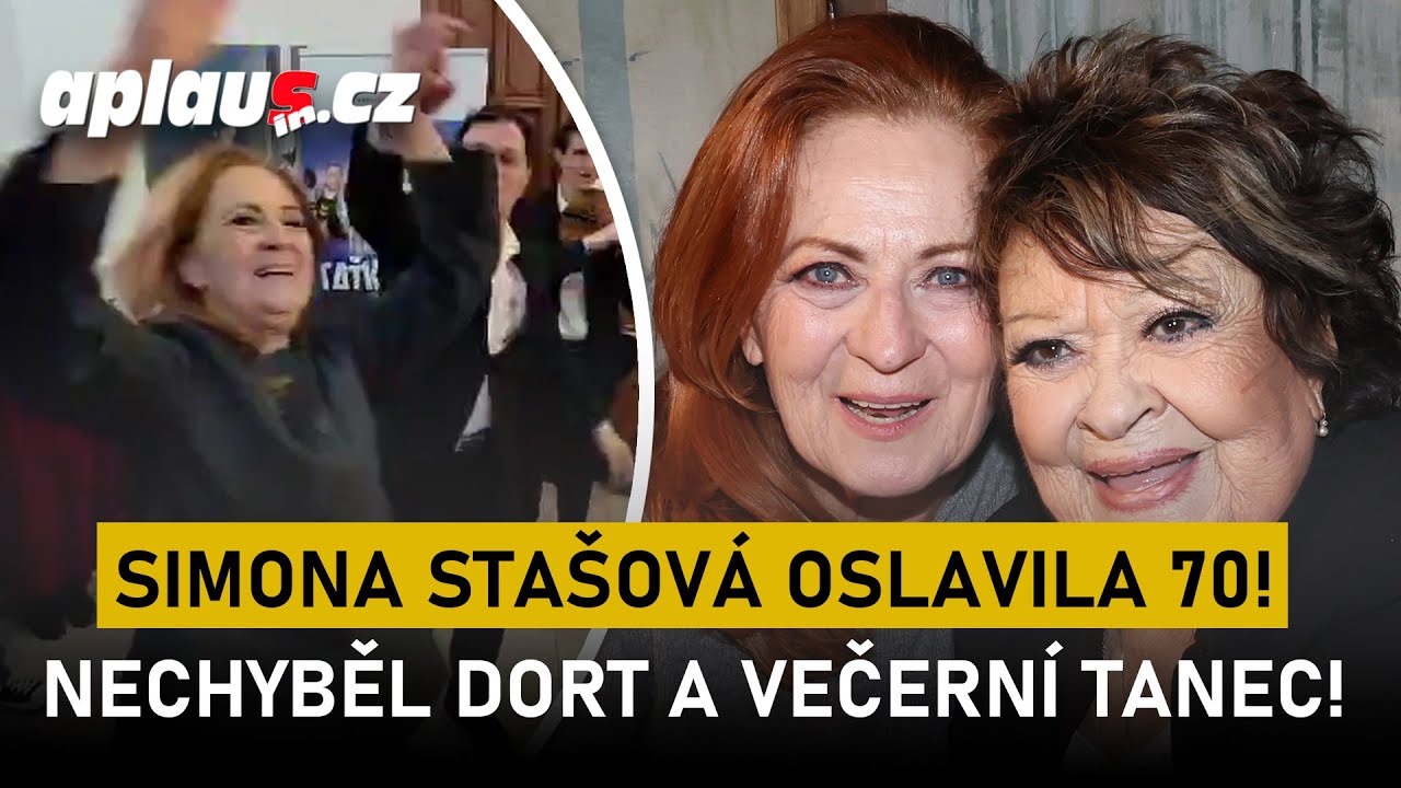 Video z oslavy 70. narozenin herečky Simony Stašové #simonastasova #narozeniny #divadlo #70