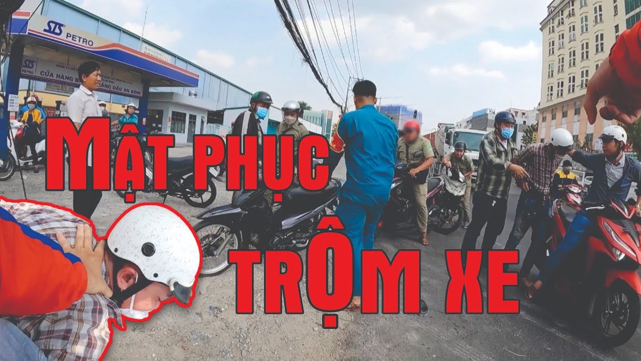 Mật phục bắt đối tượng trộm xe có bình xịt hơi cayyyyy | Đội SBC Thủ Đức