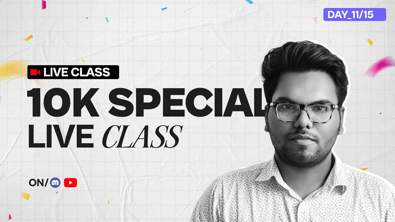 Let's Start Design From Zero | 10K Special Live Class | Day 13 | Design With Abir