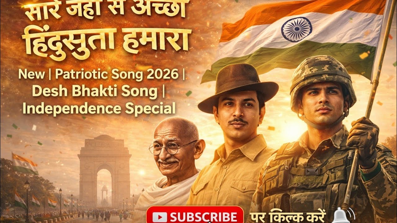 सारे जहाँ से अच्छा हिंदुस्ता हमारा | Patriotic Song 2026 | Desh Bhakti Song | Independence Special 