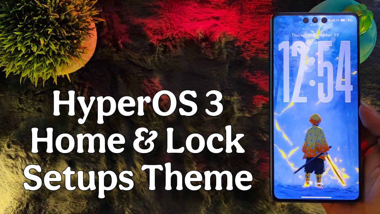 Hyperos 3 Home & Lock Screen Setups Themes For Any Xiaomi Devices | #hyperos3 