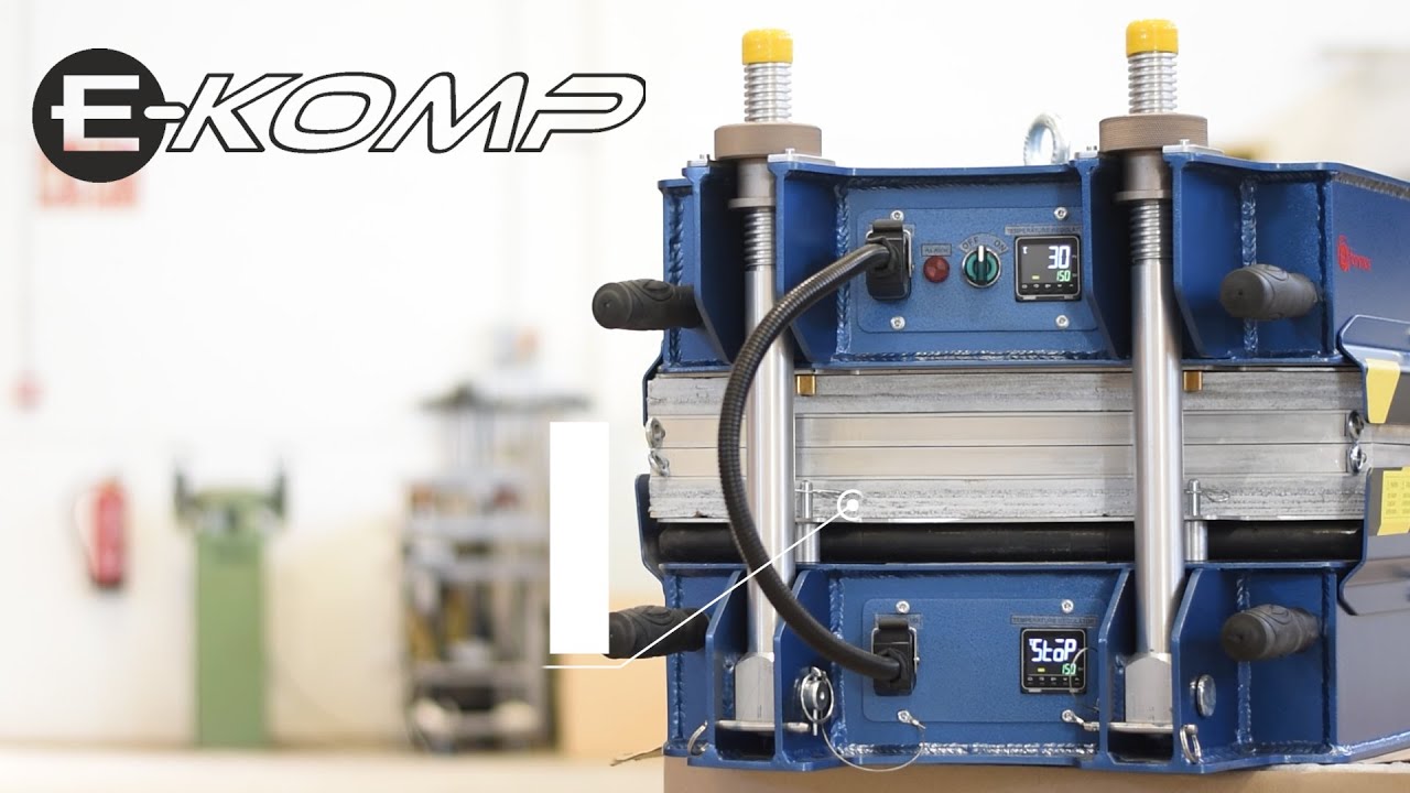 E-Komp- Compact Vulcanizer, fast and easy to install, with built-in controllers.