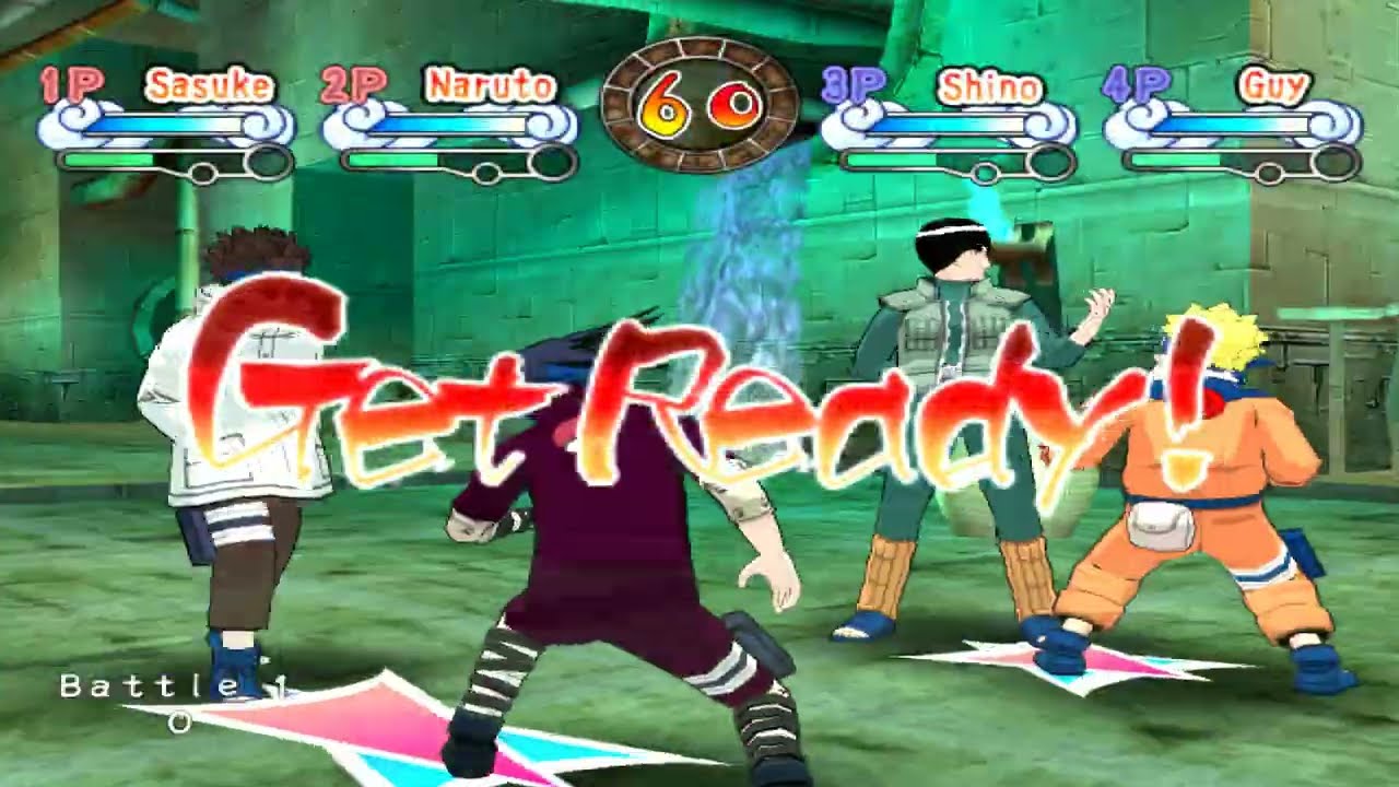 Naruto: Clash of Ninja: Revolution. (Part 1) {P1 Vs. P2} [4K/60]