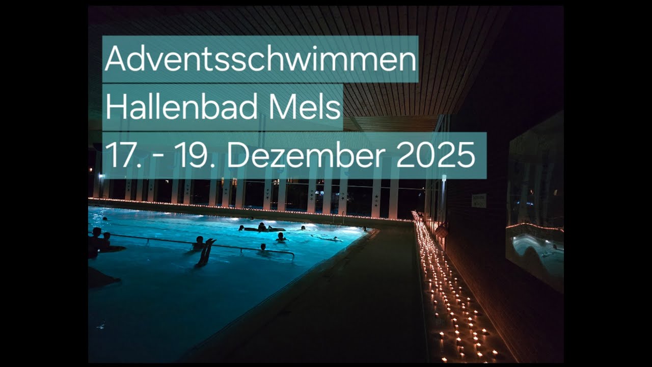 Adventsschwimmen im Hallenbad Mels