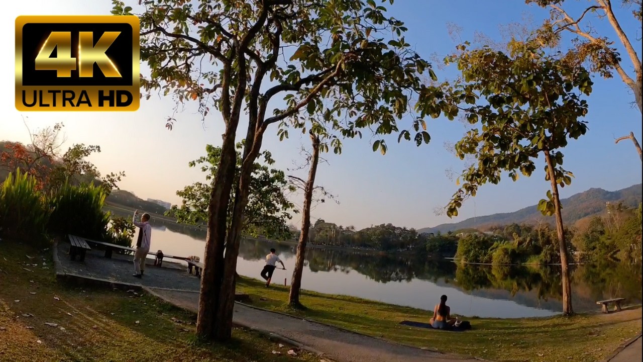 4K Ultra HD Chiang Mai Bike Ride 🚴&zwj;♂️ | 48-Minute Scenic Ride (RAW Audio, No Music)