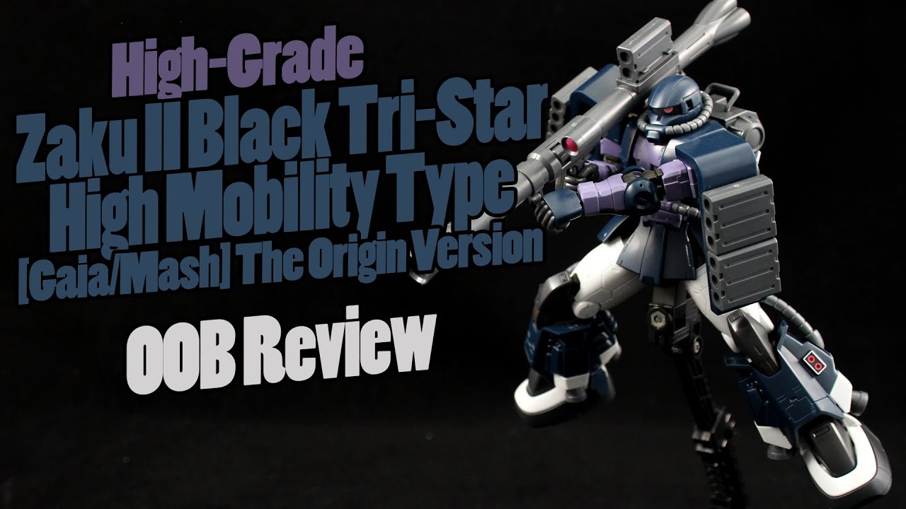 239 - HG Zaku II Black Tri-Star High Mobility Type [Gaia/Mash] The Origin Version (OOB Review)