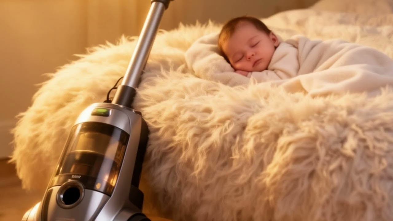 Szum odkurzacza dla niemowlaka – biały szum do snu