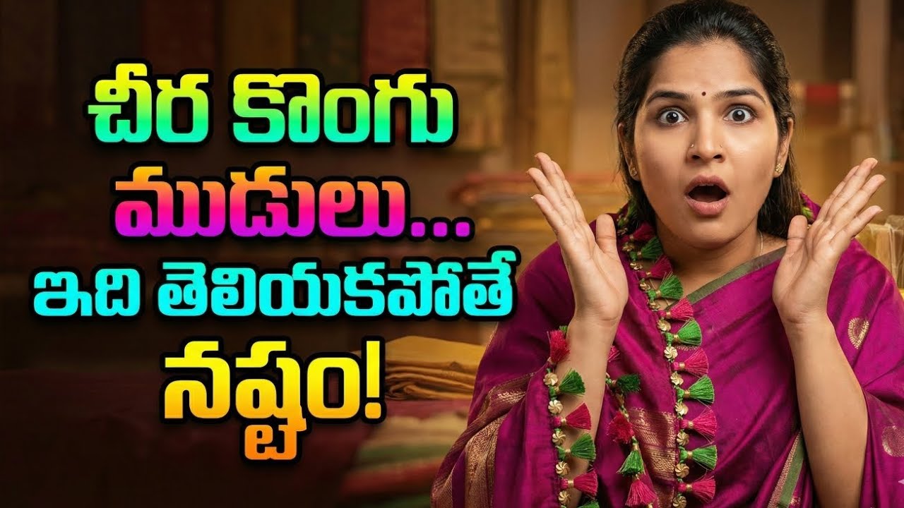 🤷‍♀️🤷‍♀️Simple & Beautiful Cheera Kongu Mudulu 🎀🎀| Telugu Fashion 🥻🥻