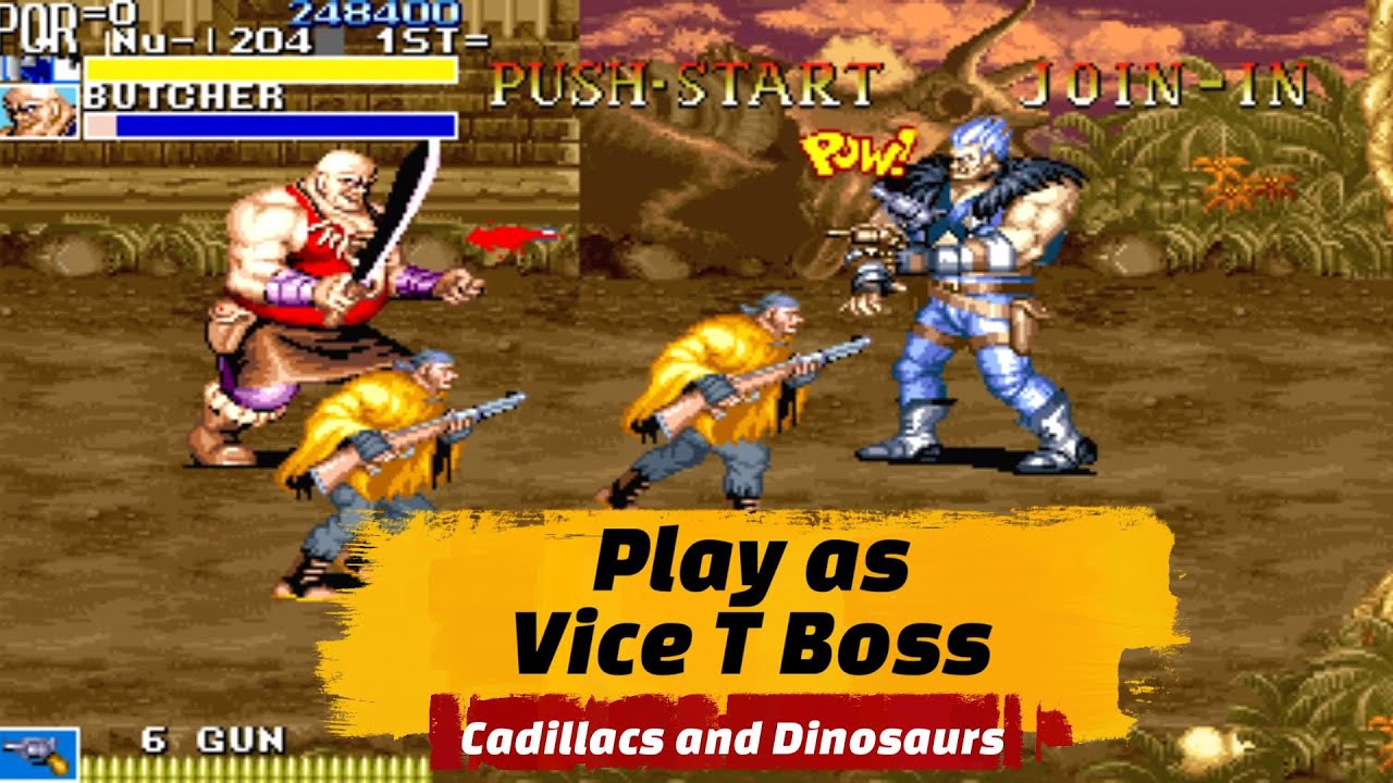 Play As Vice T Boss in Cadillacs and Dinosaurs – The Boss You Were Never Meant to Control