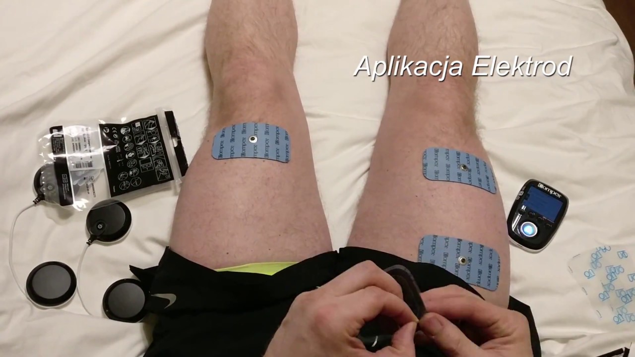 Jak umieścić elektrody i rozpocząć elektrostymulację ud - Program Regeneracja po treningu