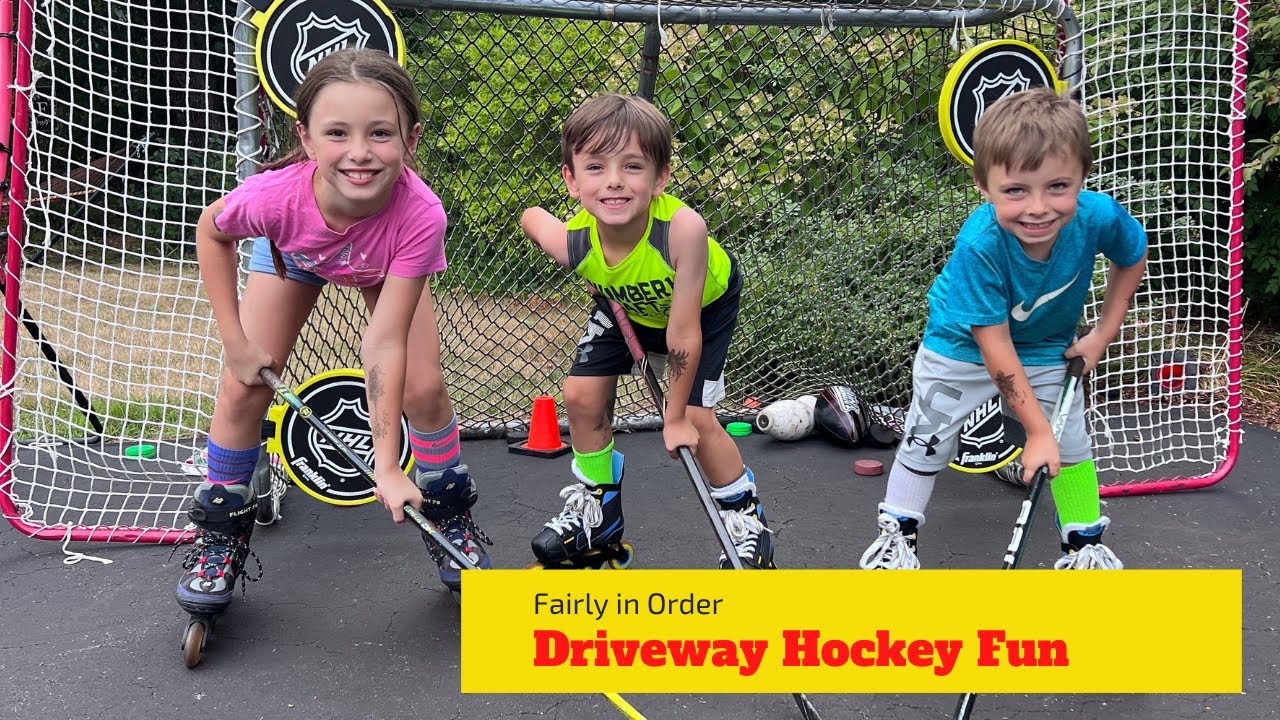 Fun Hockey Drills For kids In The Driveway