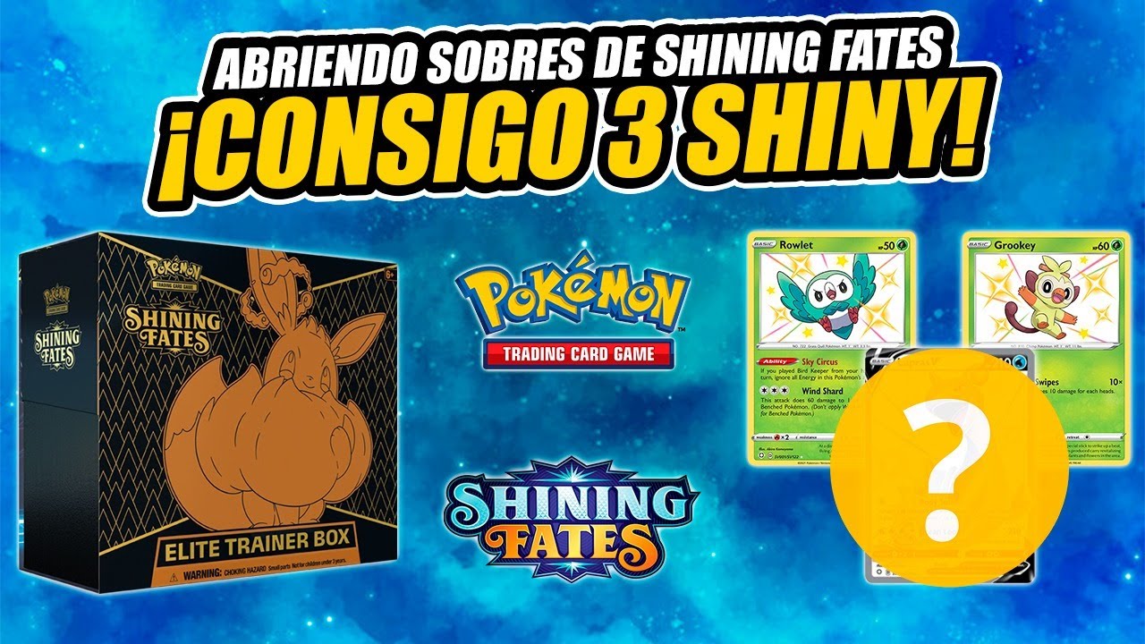 ¡CONSIGO 3 SHINY ABRIENDO CAJA de SOBRES CARTAS Pokémon SHINING FATES! [Keibron]