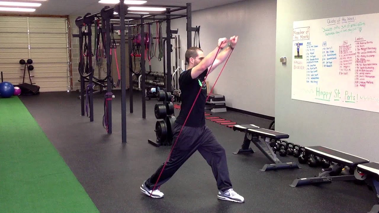 Resistance Band Incline Chest Press