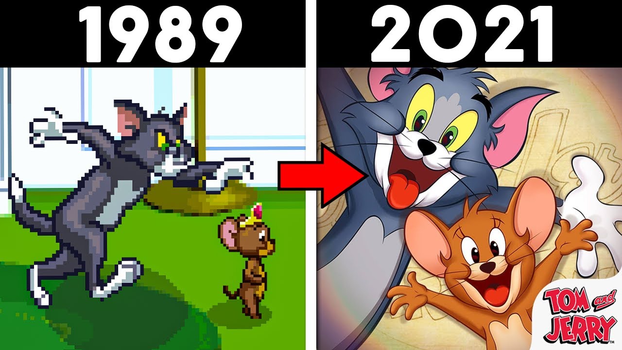 EVOLUÇÃO INCRÍVEL DO TOM E JERRY NOS GAMES