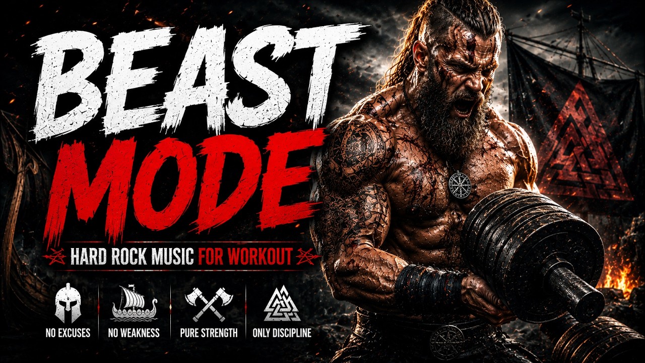 HARD ROCK MUSIC FOR WORKOUT 🔥 Ultimate Gym Motivation Mix