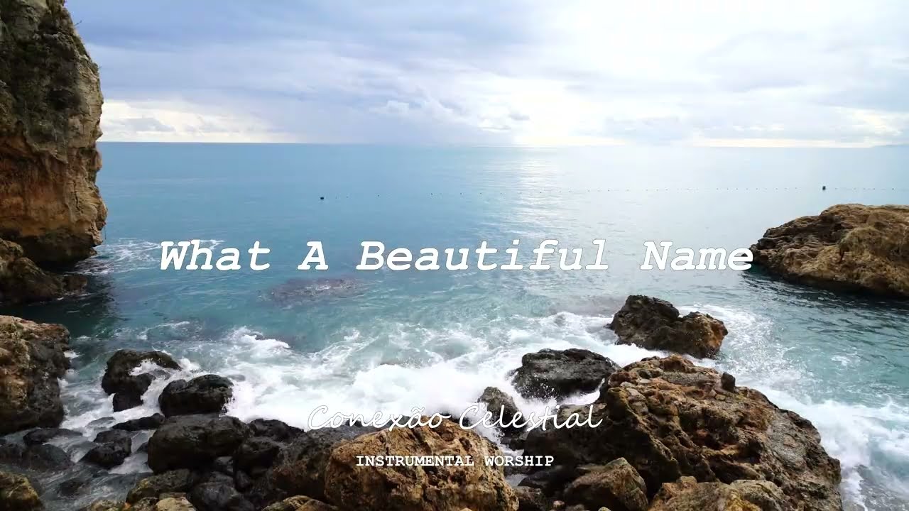 Soaking Worship Piano | What A Beautiful Name | 1 Hour Instrumental with Serene Beach Ambience