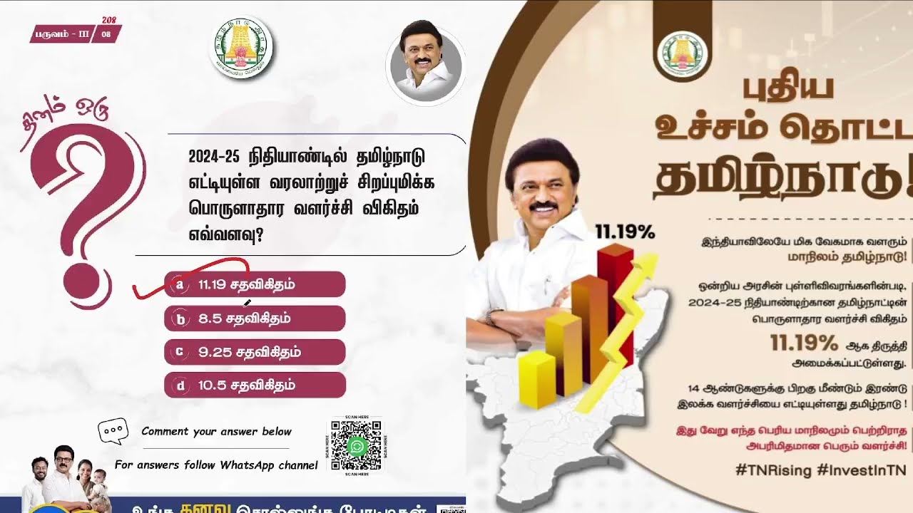 TN DIPR | 201 to 210 | தினம் ஒரு கேள்வி | பருவம் III - 1 to 10 | TNPSC