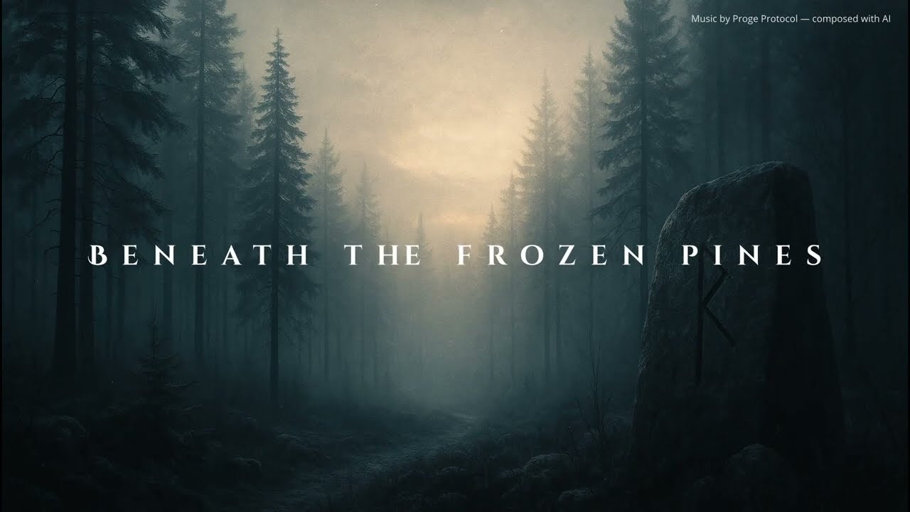 Beneath the Frozen Pines | Nordic Melodic Metal Ballad (Official Lyrics Video)