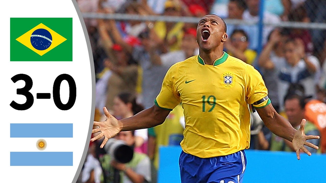 Brazil 3 - 0 Argentina | Copa America Final 2007 | Extended Highlights and All Goals- HD