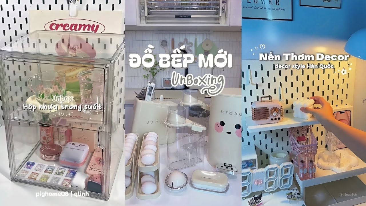 [UNBOXING] ĐỒ DECOR BÀN HỌC - NHÀ BẾP DỄ THƯƠNG | TikTok