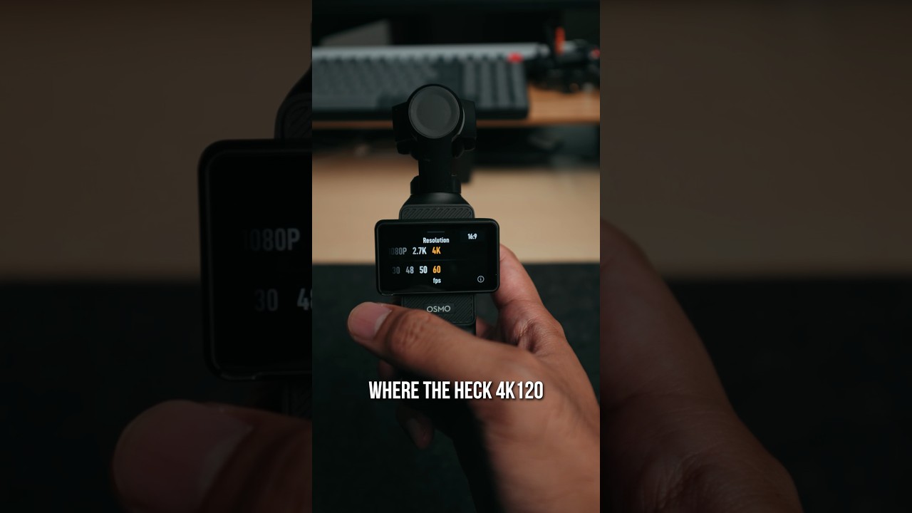 Использование 4K 120 кадров в секунду в DJI Osmo Pocket 3