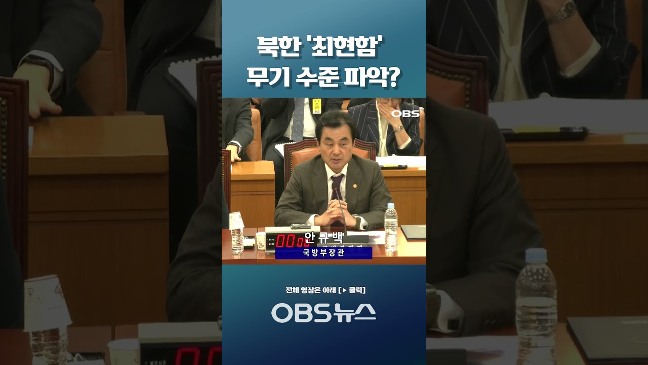 북한 '최현함' 무기 수준 파악?  