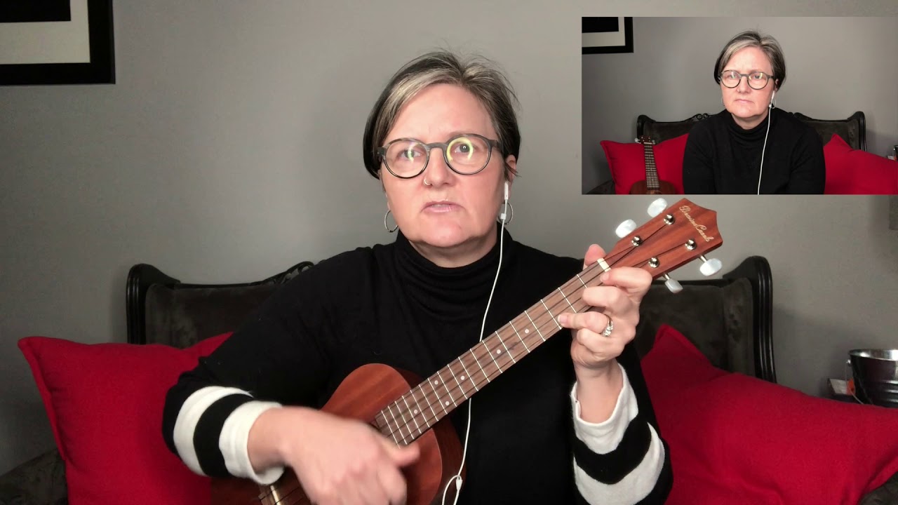N3rD Guitar: Blowing in the Wind Ukulele tutorial and play/sing along for beginners
