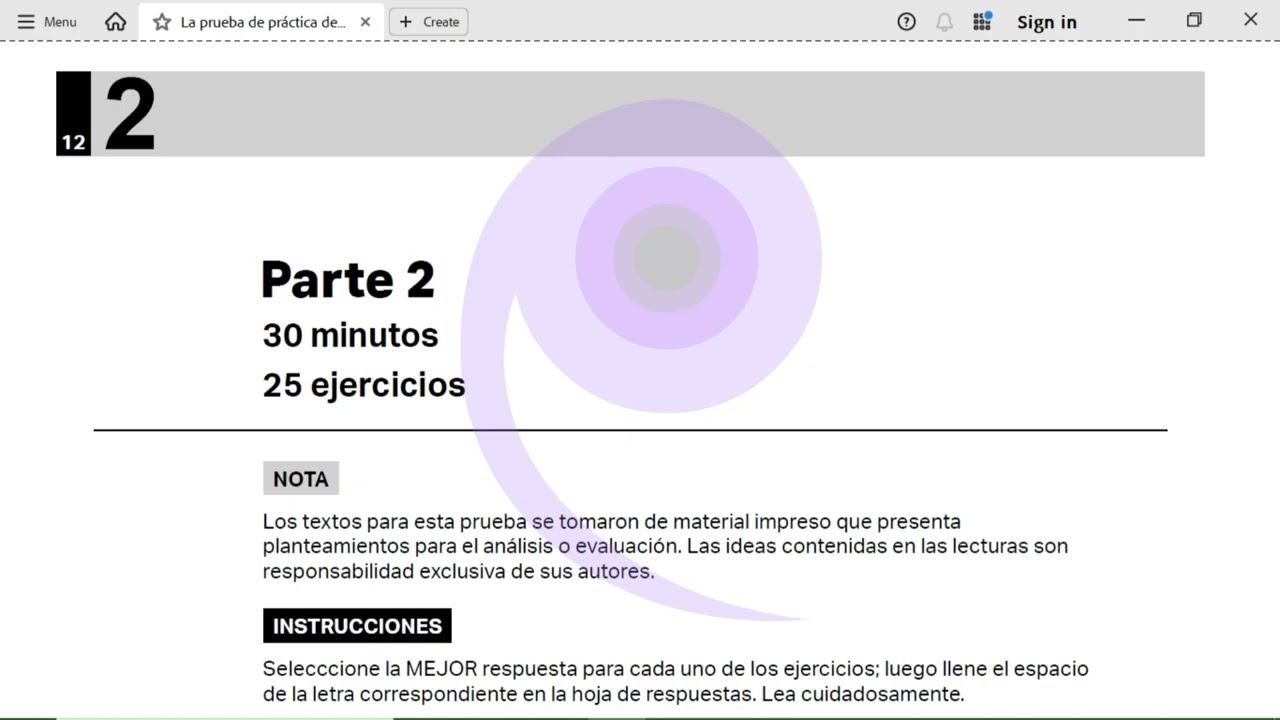PAA. Prueba de Aptitud Académica. Redacción