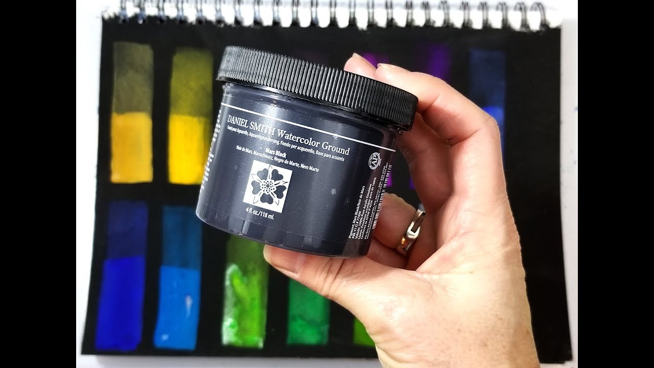Daniel Smith Black Watercolor Ground: Watercolor, Gouache & Luminescent Watercolor Experiments