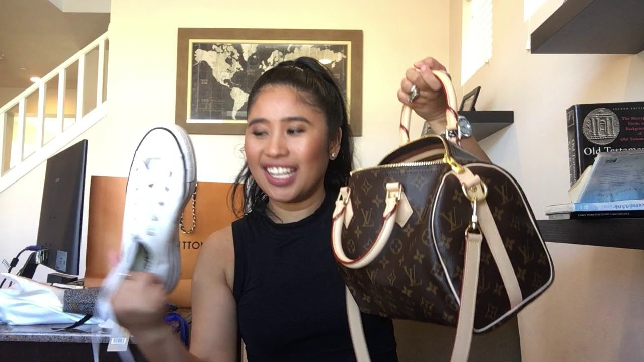 Louis Vuitton  Speedy B 25  Monogram Unboxing|Review| What Fits