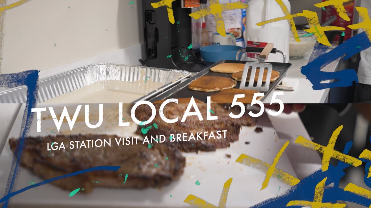 Завтрак профсоюза TWU Local 555 в аэропорту LGA в 2025 году: рекламный ролик.