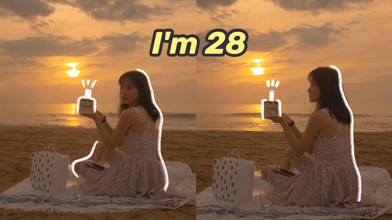 去海边一个人过28岁生日｜celebrate my 28th's Birthday ALONE by the sea