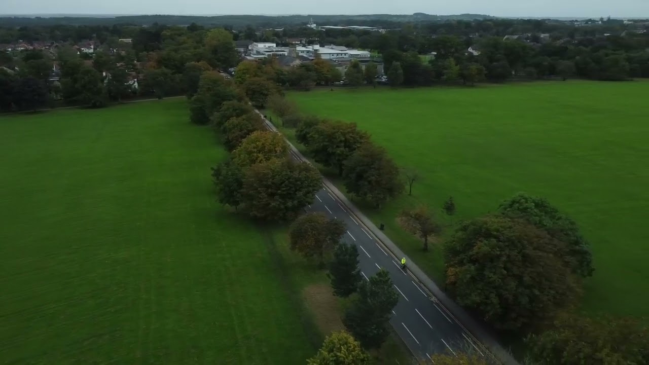 Harrogate & High Harrogate Park, UK - Drone View 360  0960