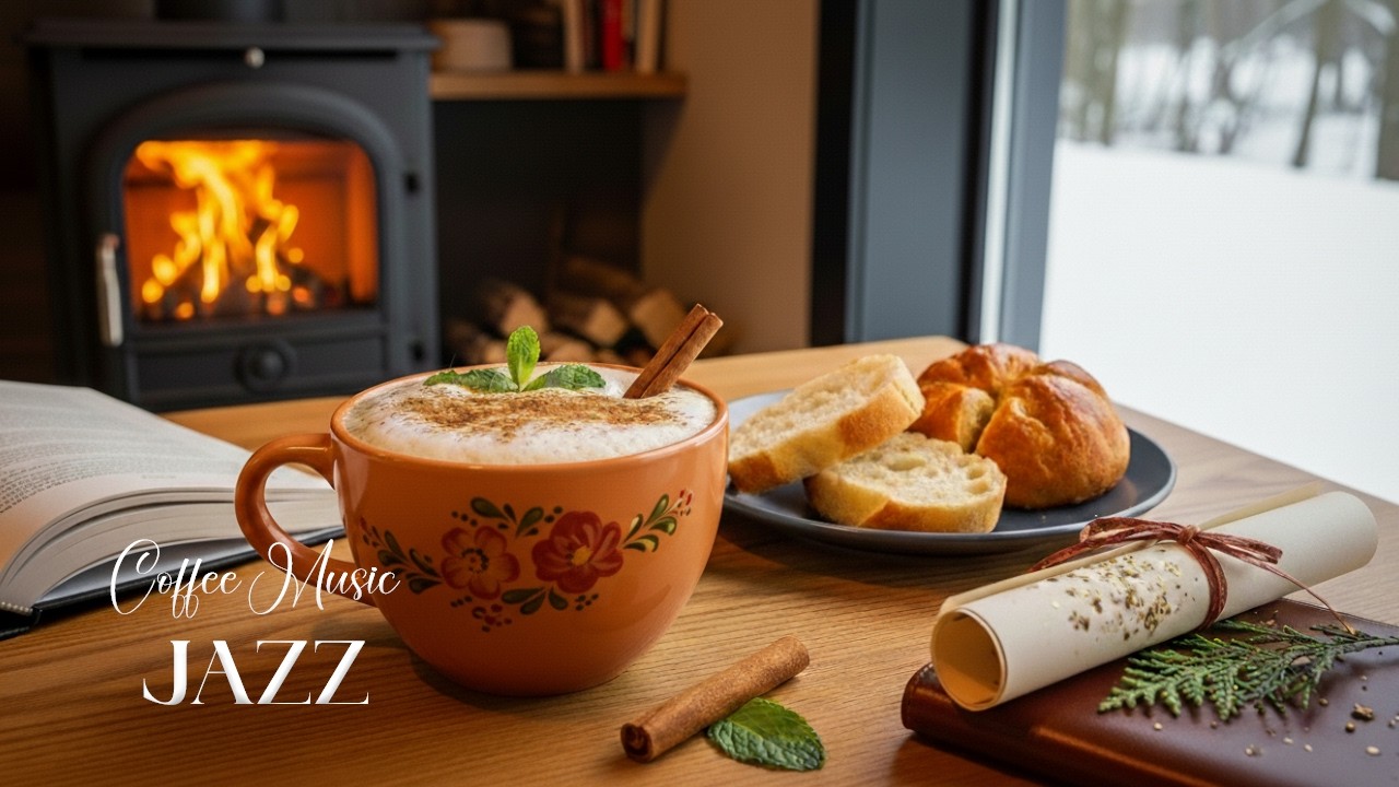 Lightly February Jazz❄️ Positive Cafe Music & Elegant Bossa Nova Piano for Study, Work Effectively