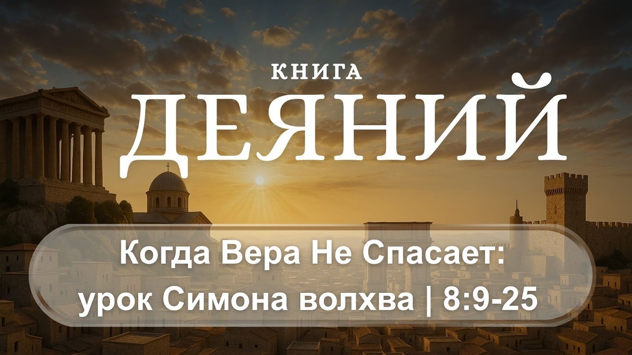 Деяния 8:9-24 | Когда вера не спасает: урок Симона волхва | И. Осельский