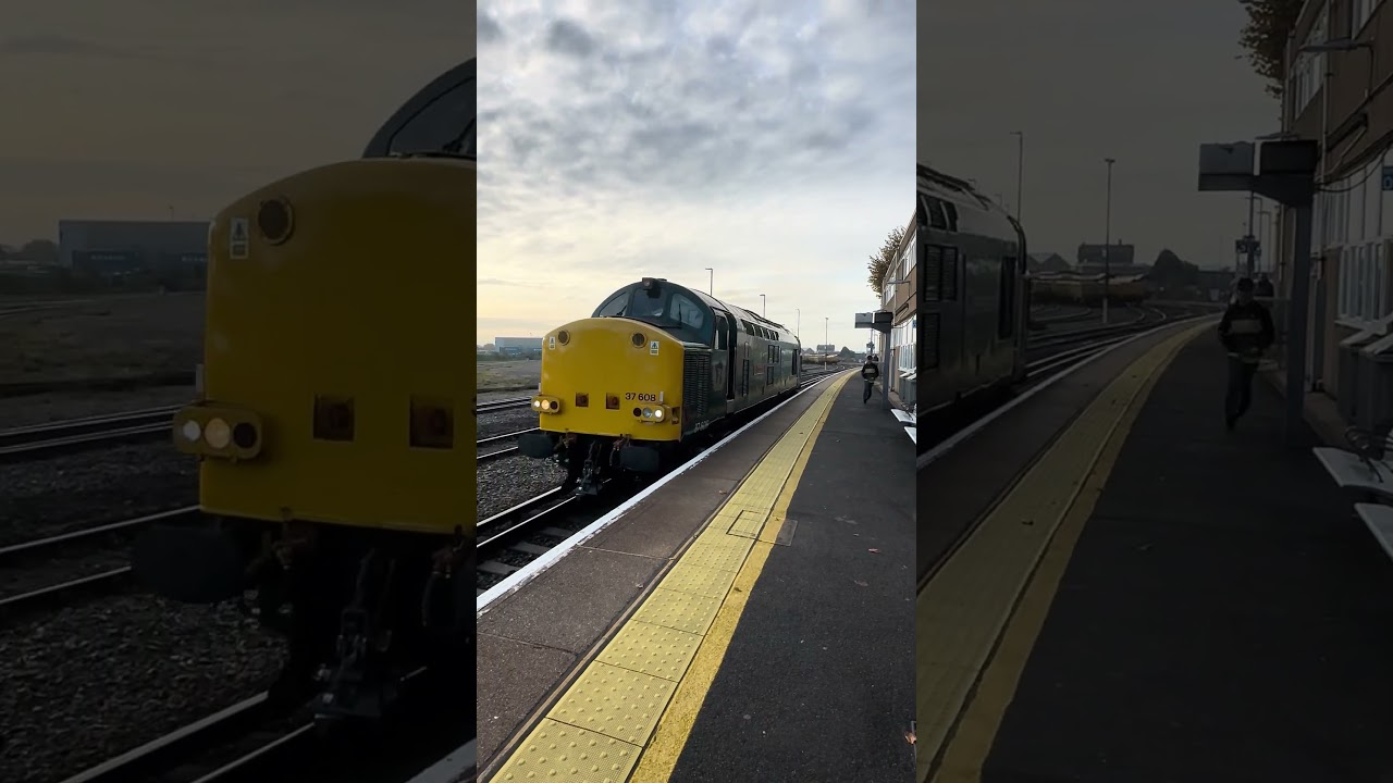 Rail Operations Group Class 37608 ( Andromeda ) 0B22 0858 Eastleigh Trsmd to Marchwood M.O.D.