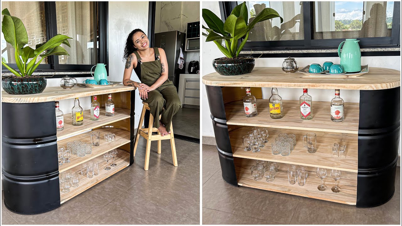 Barzinho x Balcão balcão de tambor super baratinho