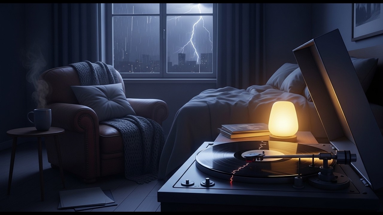 LoFi para Dormir 😴 Piano Suave + Chuva Relaxante (Deep Sleep)