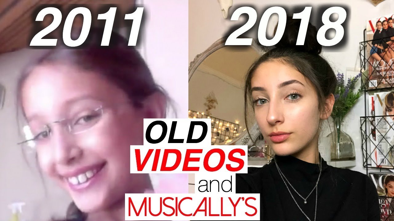 REACTING TO MY OLD VIDEOS & MUSICALLY'S!