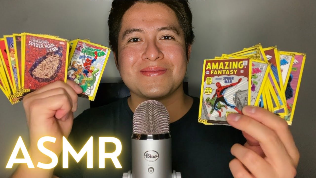 ASMR mostrando Álbum Spiderman 60 Años COMPLETO (Parte 2)🕷️