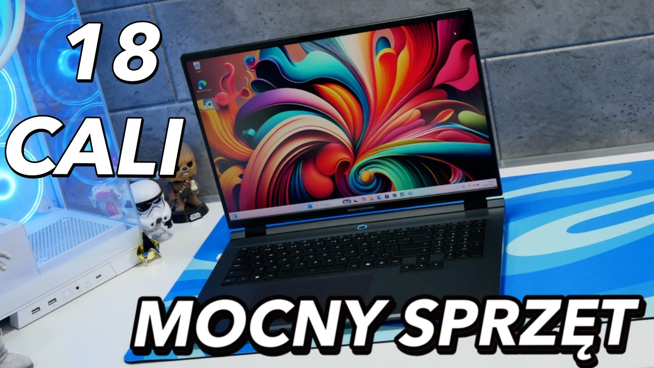 Ogromny ekran 18 cali, smukła i lekka konstrukcja, mocne podzespoły - Dream Machines RG5060-18PL21