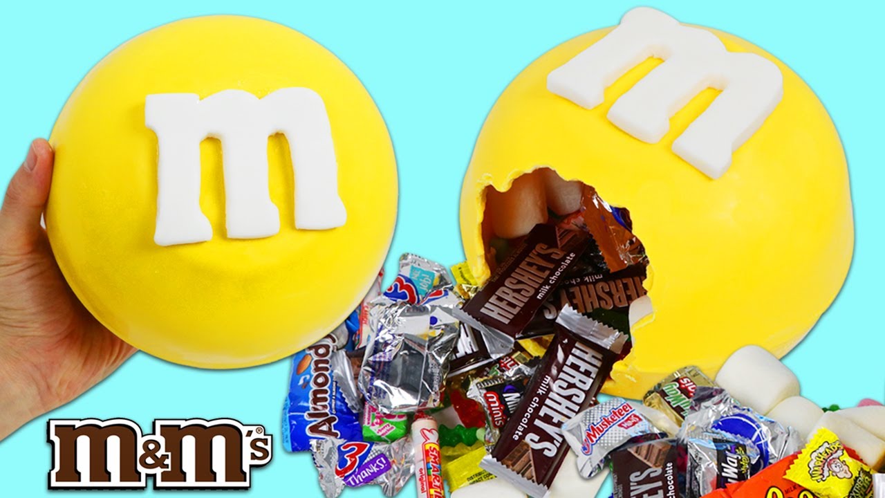 How to Make Giant Candy Filled Edible M&M Piñata!