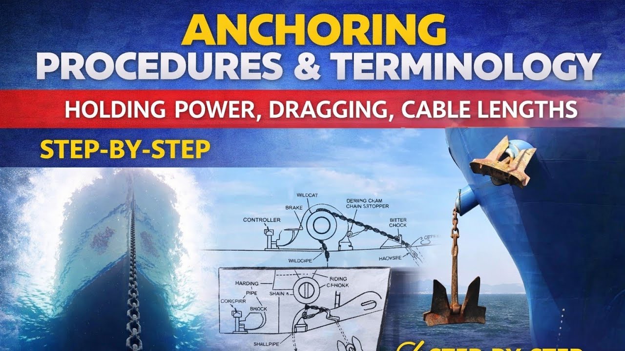 Anchoring Procedures & Terminology— Holding Power, Dragging, Cable Lengths