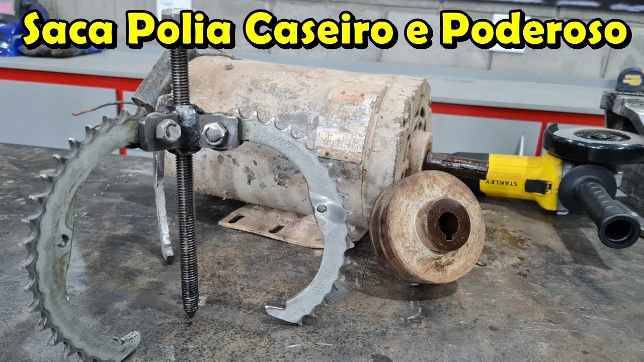 Como Fazer Saca Polia e Rolamento de 3 Pernas - Bearing Puller Homemade