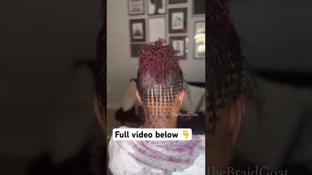 For full tutorial on Micro Locs watch this video #microlocs #locs #braids #braidlocs #blackwoman
