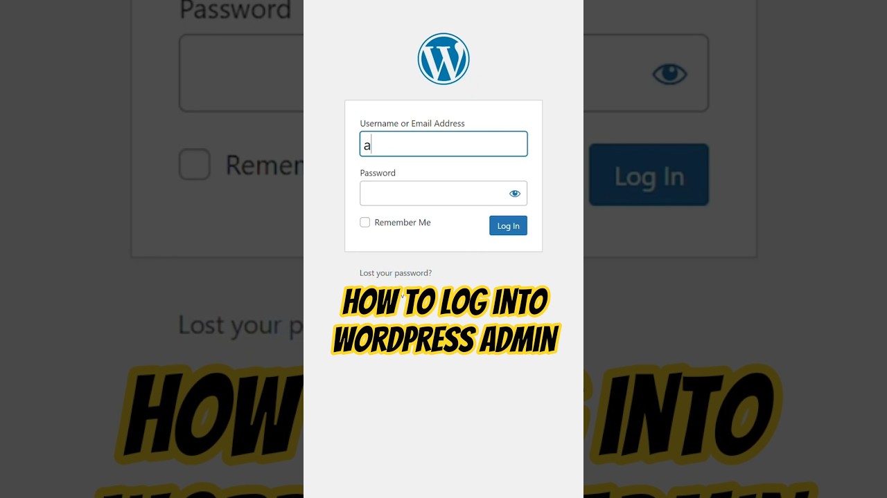 How to Login to WordPress Admin (The Easy Way) #wordpresstutorial