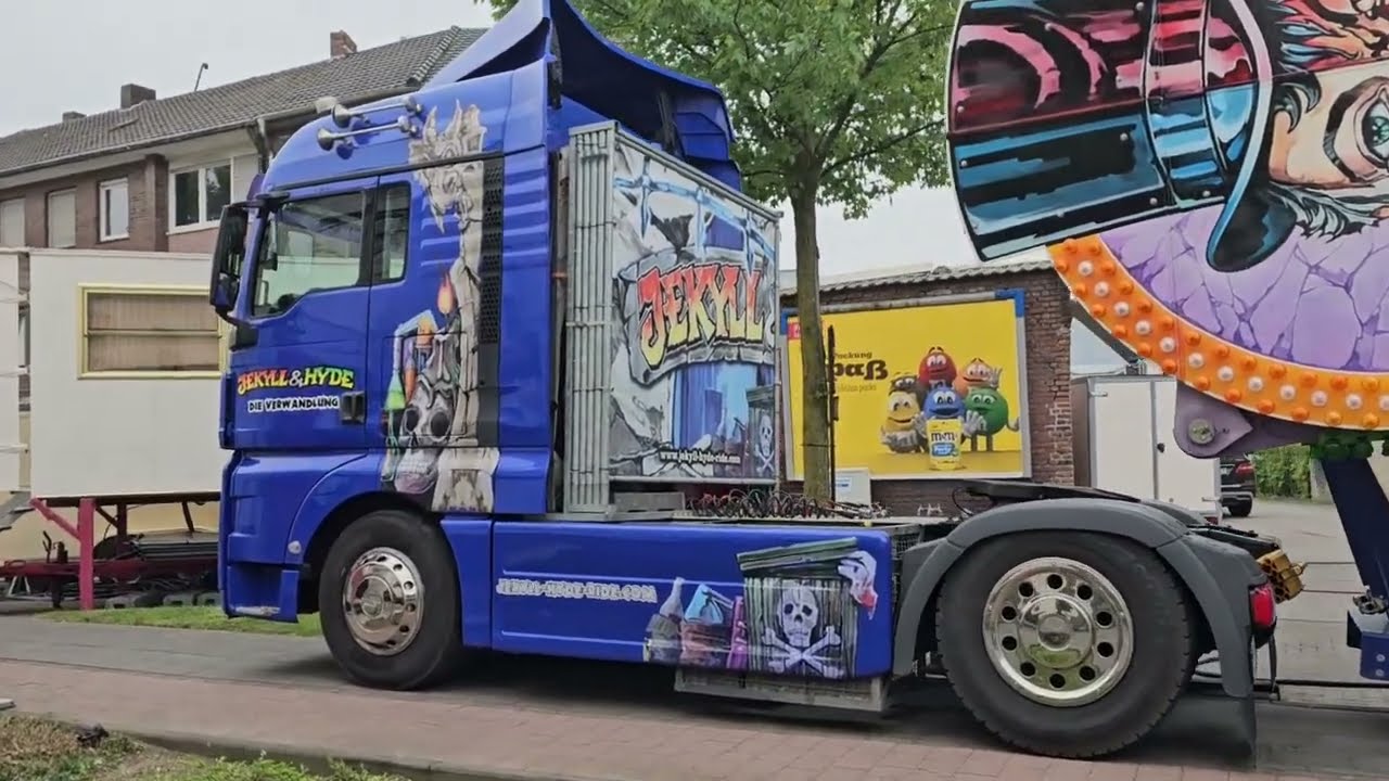 Aufbau Kirmes/ Opbouw Kermis Geldern 2025